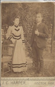 Couple photographed by J.C. Harper, Rector, Arkansas
